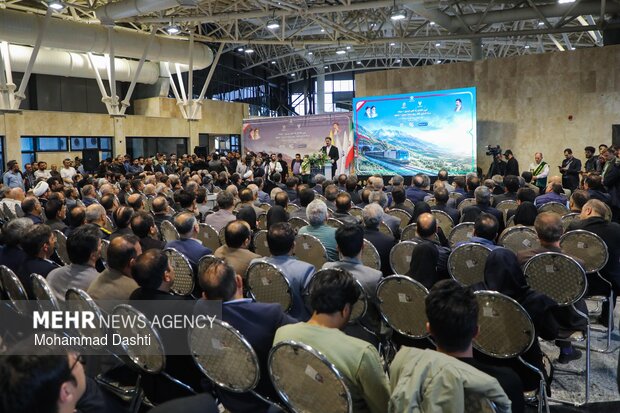 آیین افتتاح رسمی راه‌آهن اردبیل