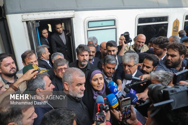 آیین افتتاح رسمی راه‌آهن اردبیل