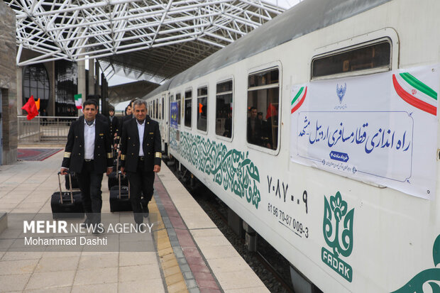 آیین افتتاح رسمی راه‌آهن اردبیل