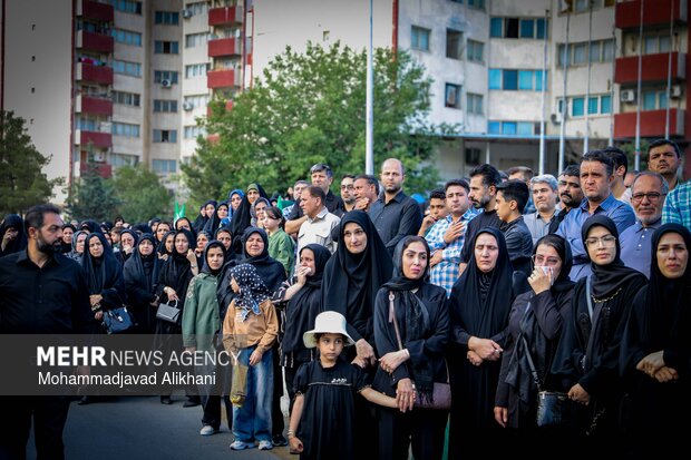 بدرقه پیکر مطهر شهدای نیروی پدافند هوایی ارتش در تهران