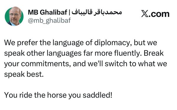 Iran prefers diplomacy while more fluent in other languages