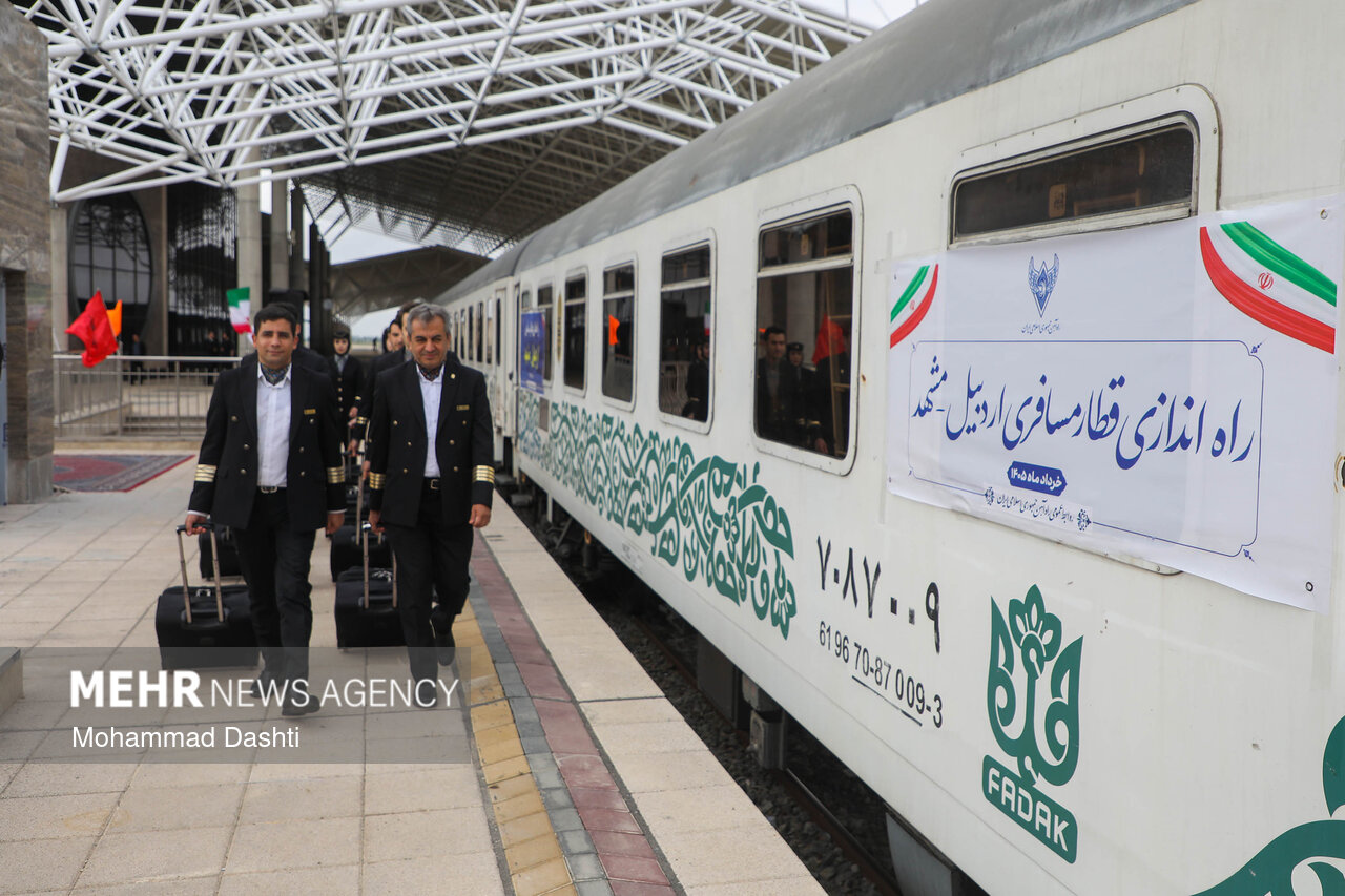 آیین افتتاح رسمی راه‌آهن اردبیل