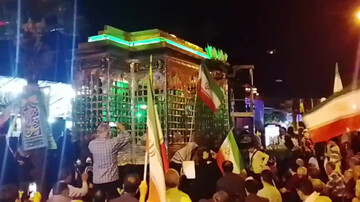 خروش حماسی مردم نوشهر در اجتماع یکصد ودوم