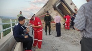 لحظات امدادرسانی به مصدومان حادثه خروج قطار از ریل در ترکمنچای