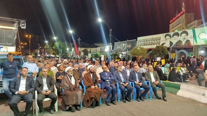 گزارش میدانی خبرنگار مهر از حضور حماسی مردم در آستانه اشرفیه
