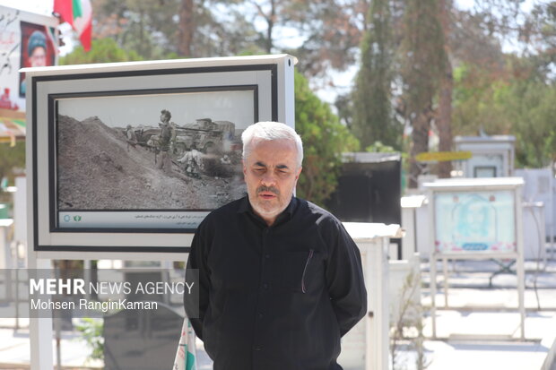 مراسم رونمایی از سنگ مزار سردار سپهبد شهید محمد باقری