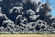 Massive fire destroys distribution facility in California