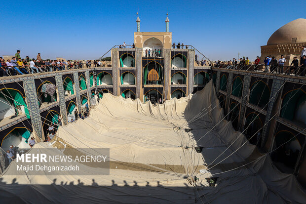 آیین سنتی پوش کشی حسینیه بزرگ فهادان یزد