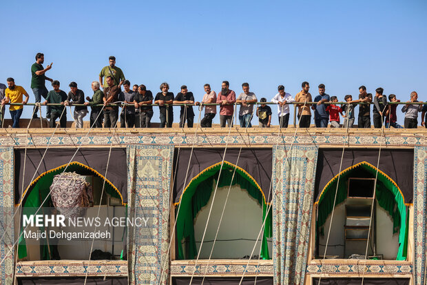 آیین سنتی پوش کشی حسینیه بزرگ فهادان یزد