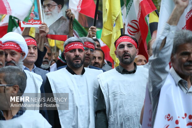 بیعت کفن پوشان ورامینی با آرمان‌های قائد شهید