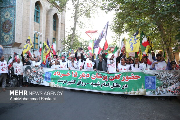 بیعت کفن پوشان ورامینی با آرمان‌های قائد شهید