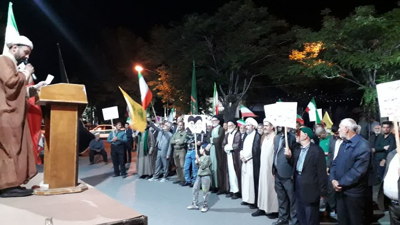 مردم دیار گروس فریاد حمایت از انقلاب را سردادند
