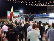 میدان‌داری مردم کردکوی در تجمع شبانه