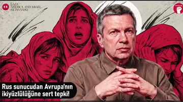 مجری مشهور روسیه:اروپا در برابر کشتن ۱۶۸ دختر ایرانی فقط سکوت کرد+فیلم