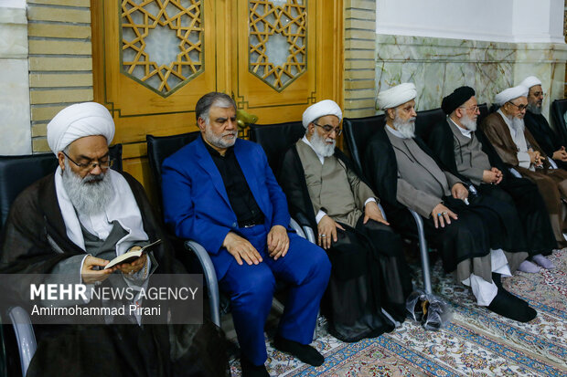سالگرد شهدای جنگ ۱۲ روزه و بزرگداشت مرحوم آیت‌الله فیاض قم
