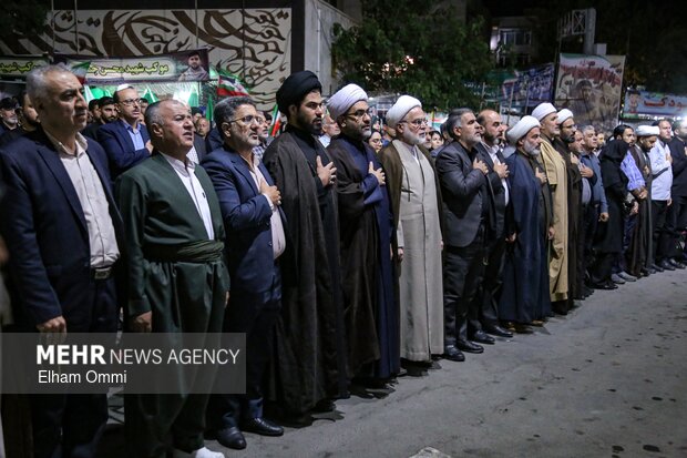 گرامیداشت شهدای جنگ ۱۲ روزه در سنندج