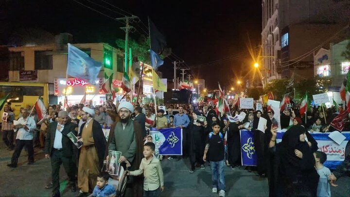 دانسفهان؛ شب ۱۰۶ با طنین همصدایی مردم همراه شد