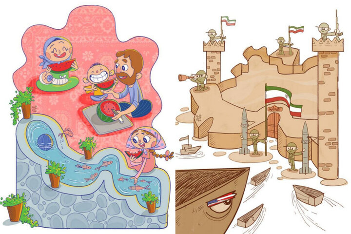 چالش پرداختن به خلیجفارس در آثار هنرمندان طراح؛ تنگه هرمز سوژه شد