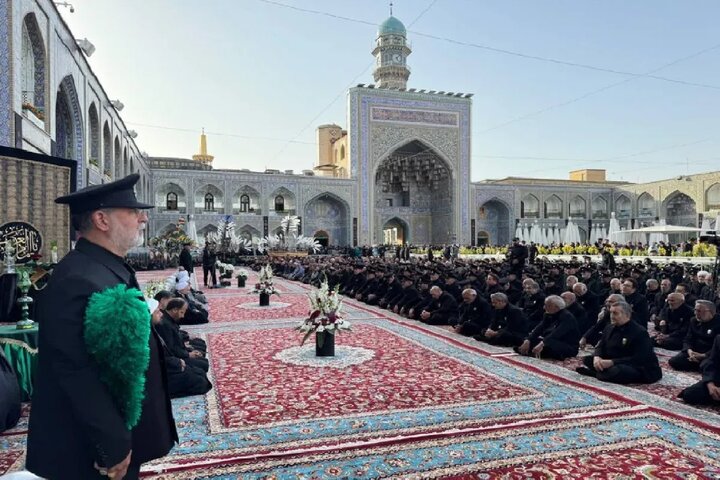 آیین «اذن عزا و تعویض پوش ضریح و پرچم گنبد امام رضا(ع)» برگزار می‌شود