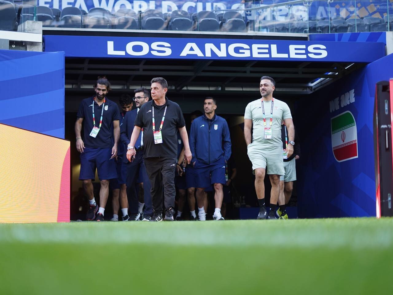 Iran football team arrive in the U.S.