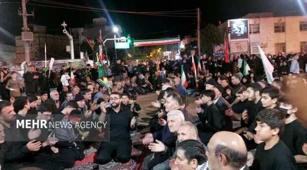 مشگین شهر، شب را با شور حسینی پیوند زد