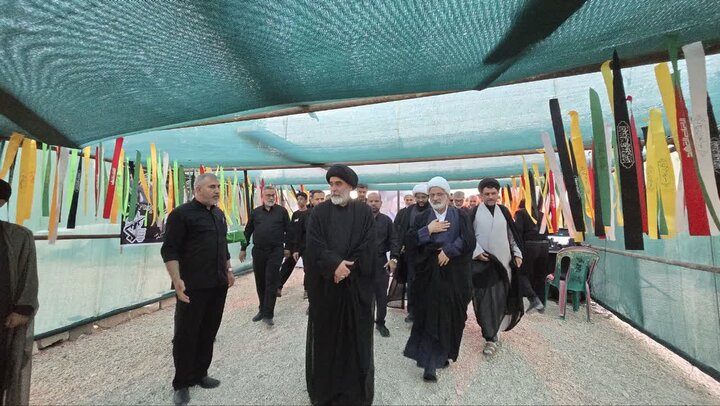 نمایشگاه فرهنگی و مذهبی «سوگ سرخ» در بنک افتتاح شد