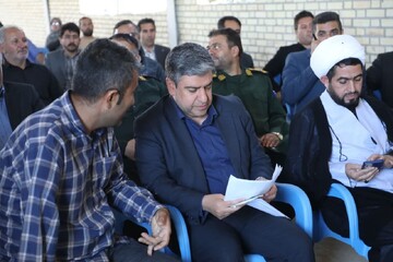 افتتاح پروژه انتقال آب ۱۸ روستای اصلاندوز از کانال سد خداآفرین