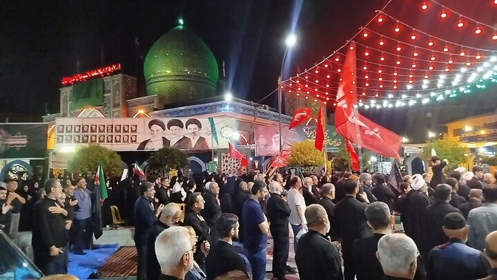 عهد ادامه دار مردم آستانه در سوگ قائد امت؛ میراث دار راه رهبر شهیدیم