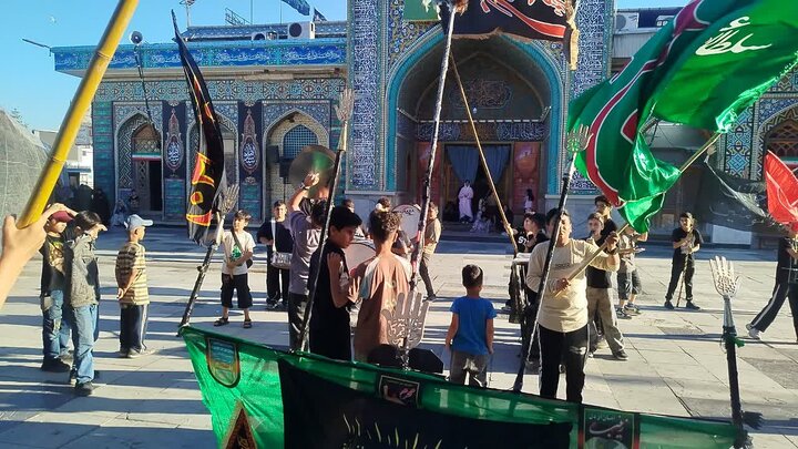 اقامه عزا از سوی کودکان در سومین روز  ماه محرم