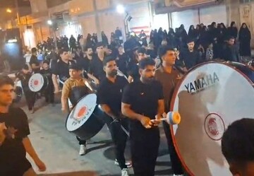 اسفرورین غرق در ماتم حسینی؛ سومین شب محرم با حضور عزاداران برگزار شد