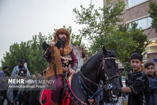 حرکت ورود کاروان نمادین امام حسین(ع) به کربلا در قم