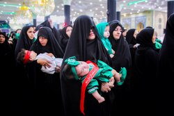 مراسم «شیرخوارگان حسینی» در مسجد مقدس جمکران