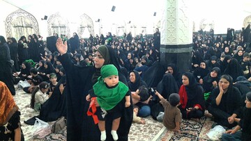 اجتماع شیرخوارگان حسینی در آرامگاه شهید مدرس کاشمر