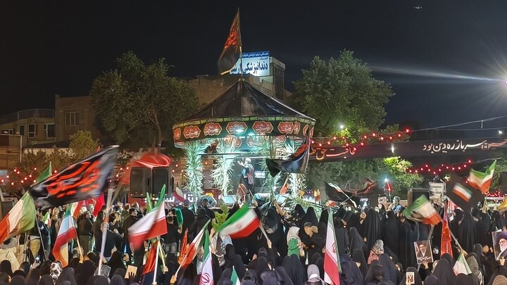 صد و دهمین اجتماع نحن منتقمون مردم کرمانشاه در شب چهارم محرم