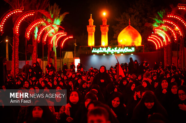 عزاداری شب‌ چهارم محرم در موکب «عزیزم حسین(ع)» شیراز