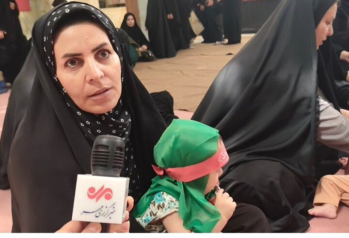 اشکهای مادرانه در سوگ علیاصغر(ع)؛ نذر تربیت سربازان حسینی برای وطن
