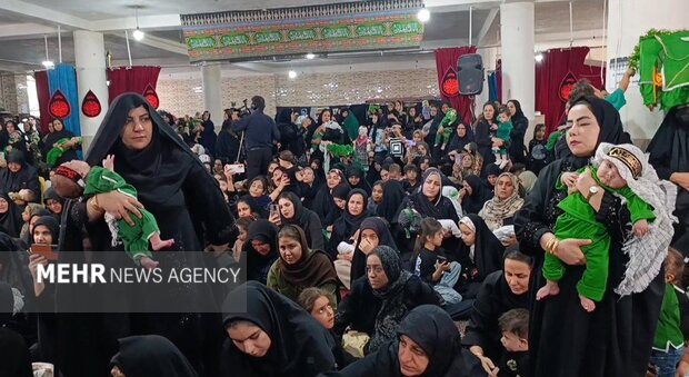برگزاری مراسم شیرخوارگان حسینی در یاسوج