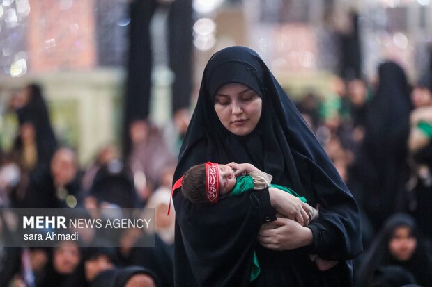 اجتماع شیرخوارگان حسینی در حرم مطهر رضوی