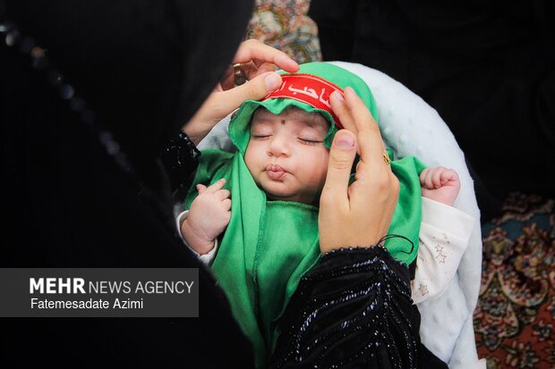 آیین شیرخوارگان حسینی در مسجد مقدس جمکران