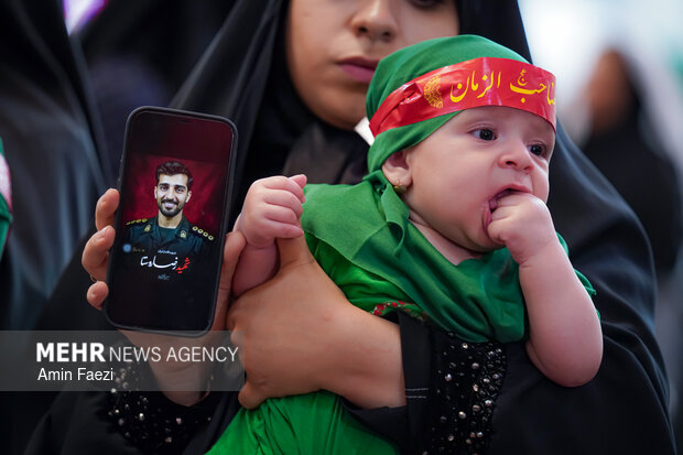 مراسم «شیرخوارگان حسینی» در حرم شاهچراغ (ع)