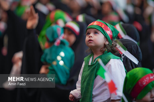 مراسم «شیرخوارگان حسینی» در حرم شاهچراغ (ع)