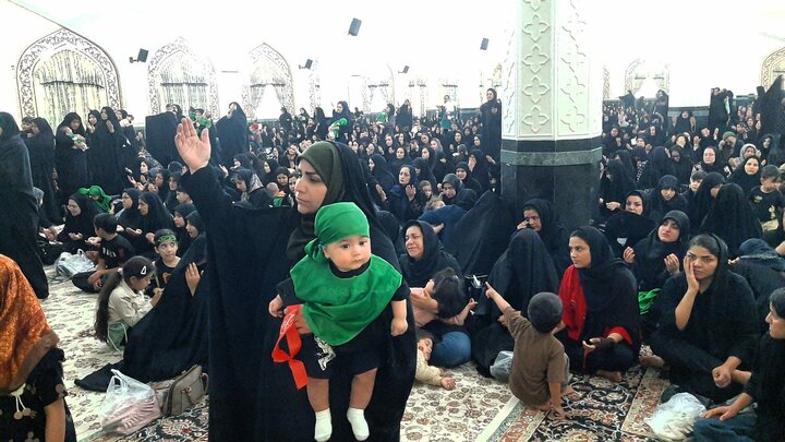 اجتماع شیرخوارگان حسینی در آرامگاه شهید مدرس کاشمر