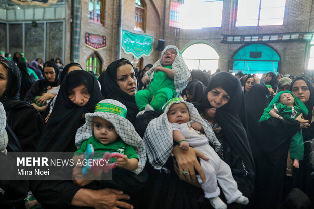 همایش شیرخوارگان حسینی در آستان مقدس امامزاده سیدحمزه(ع) تبریز