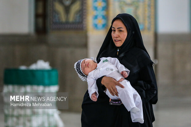 مراسم شیرخوارگان حسینی در حرم عبدالعظیم حسنی(ع)