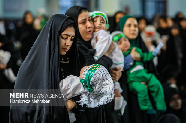 مراسم شیرخوارگان حسینی در حرم عبدالعظیم حسنی(ع)