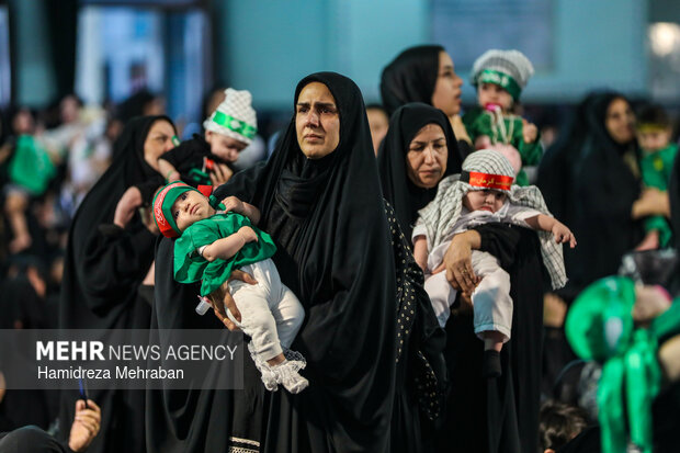 مراسم شیرخوارگان حسینی در حرم عبدالعظیم حسنی(ع)