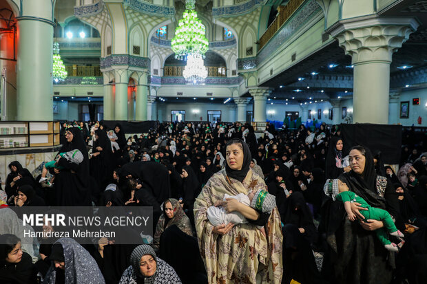 مراسم شیرخوارگان حسینی در حرم عبدالعظیم حسنی(ع)