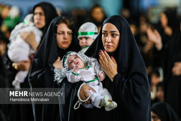 مراسم شیرخوارگان حسینی در حرم عبدالعظیم حسنی(ع)