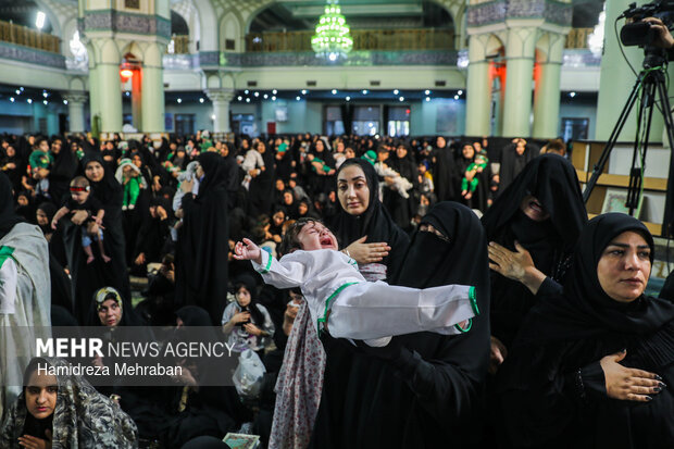 مراسم شیرخوارگان حسینی در حرم عبدالعظیم حسنی(ع)