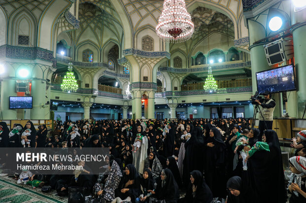 مراسم شیرخوارگان حسینی در حرم عبدالعظیم حسنی(ع)